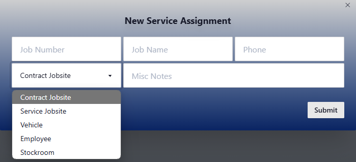 Create Service Assignments